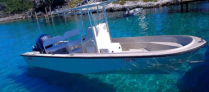 Boston Whaler 25ft - Boat Rental - Exuma - Great Guana Cay Adventures - Bahamas 2025